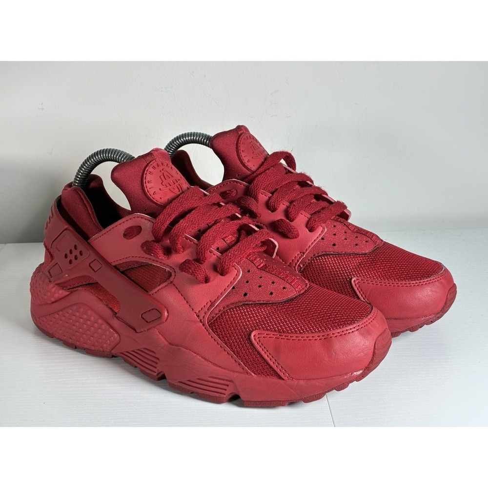 Nike Air Huarache Triple Red Running Shoes Mens Size 7.5 Athletic 318429-660